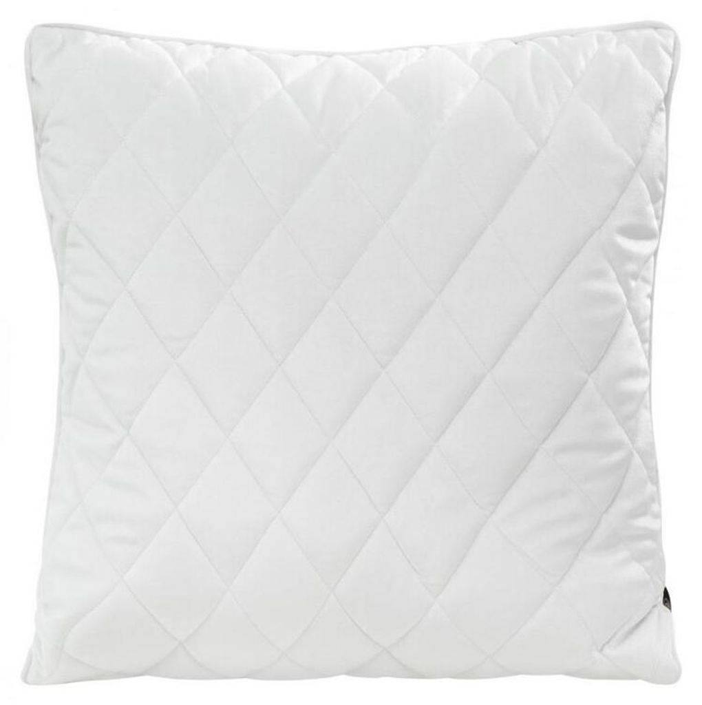 Dekorativer Kissenbezug Sofakissen VELVET 27 G 45x45 weiß PIPING