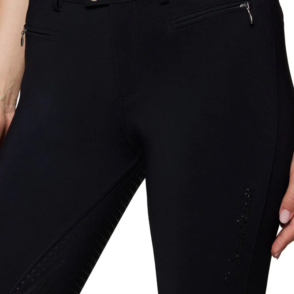 Samshield Diane Culotte d'Équitation Full Grip Noir Haute Densité - 3