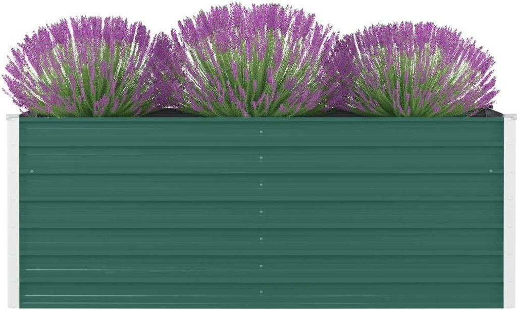 vidaXL Hochbeet 160 x 80 x 45 cm Verzinkter Stahl Grün Produktbild 