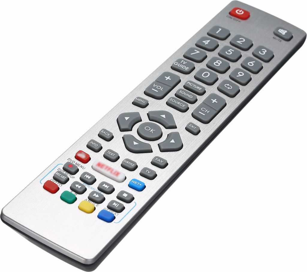 Telecomando Di Ricambio Per TV Sharp LC-40UG7252E / LC-40UI7252E / LC-40UI7352E – Pronto All'Uso, Infrarossi, 2 Anni Di Garanzia