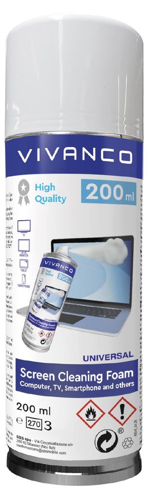200 ml Schaum für PC-, TV- und Smartphone-Bildschirme