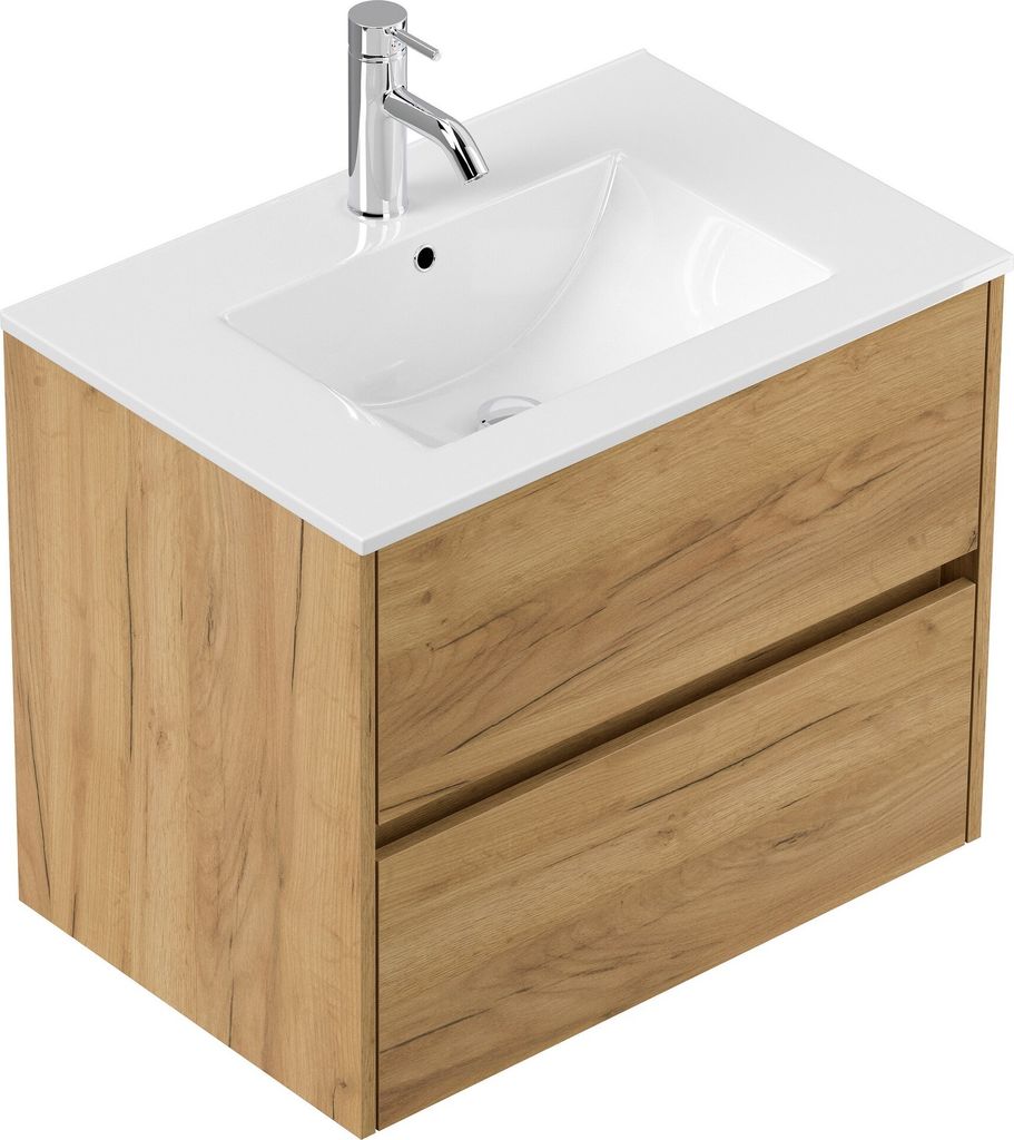 Badmöbel Waschplatz "Limes 70 cm" Eiche Gold Produktbild 