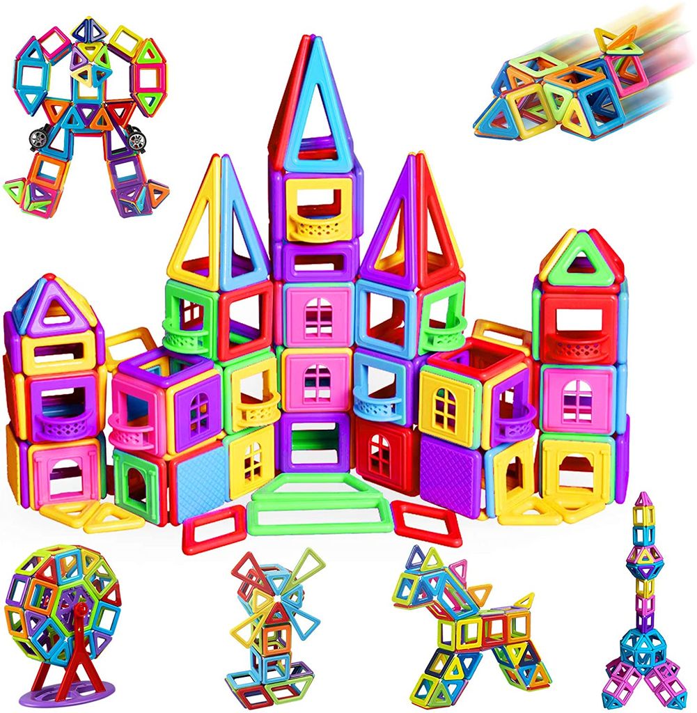 Magnetische Bausteine Ideales Spielzeug Für Kinder 105 Teiliger Lernspielzeug 