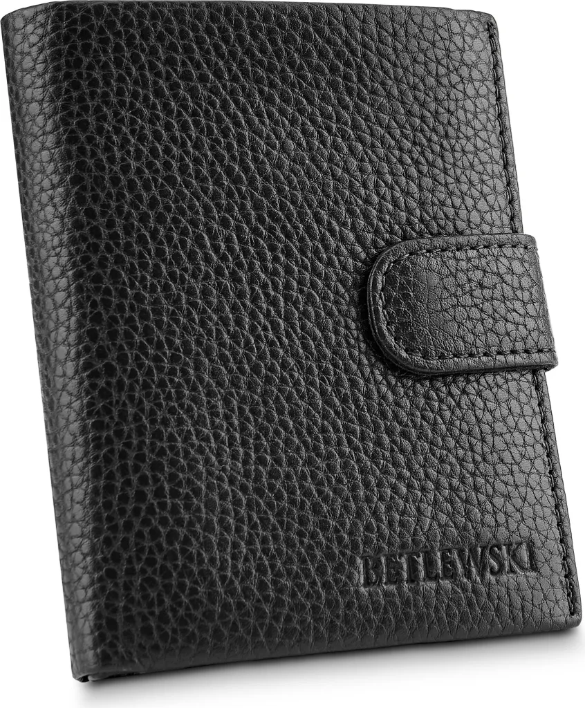 Portefeuille Homme Organisé en Cuir pour Stopper le Désordre Noir