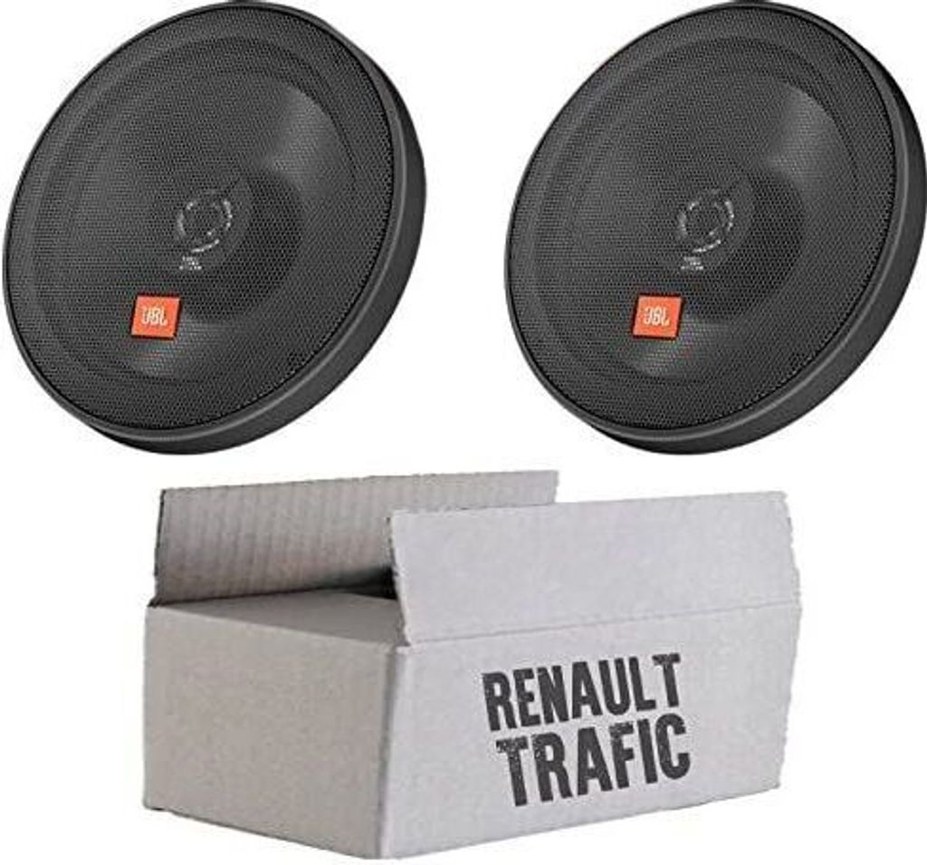 JBL STAGE2 624 | 2-Wege | 16,5cm Koax Lautsprecher - Einbauset passend für Renault Trafic 2 Front Tür - justSOUND