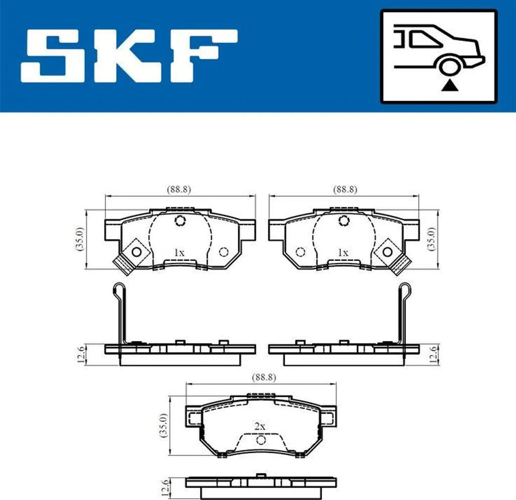 Éliminez les bruits de freinage avec les plaquettes SKF VKBP 90624 A
