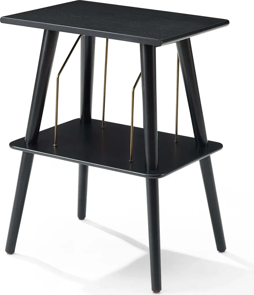 Crosley Manchester Table Tourne-Disque Noire - Meuble Vinyle Vintage ST66