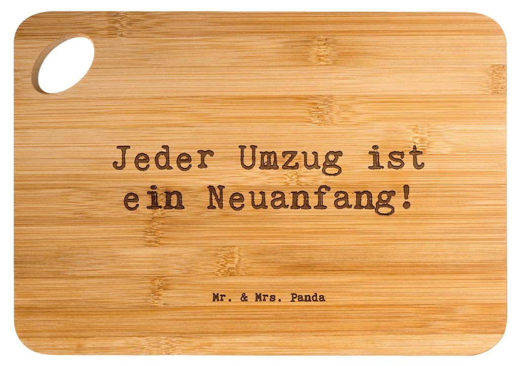 Mr. & Mrs. Panda Brett Spruch Umzug Neuanfang - Transparent - Geschenk, Frühstücksbrettchen, schneidbrett, vesperbrett, Mut, Stärke, Vertrauem, ...