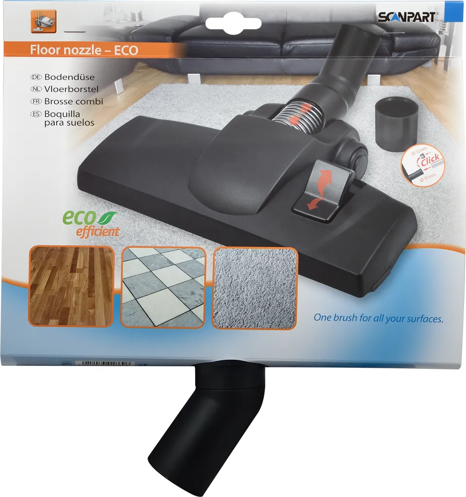 Scanpart Suceur de sol ECO réversible universel 35/32mm - Réf 1190000109