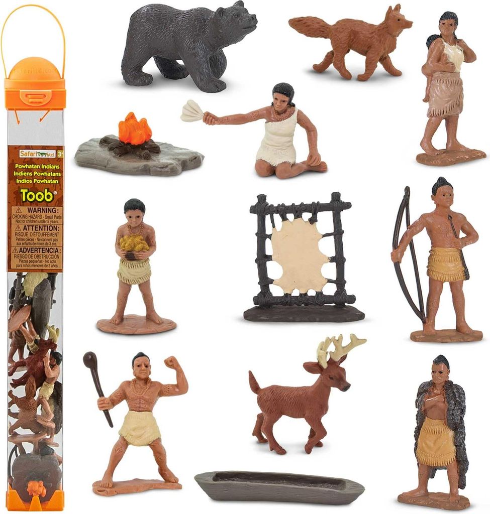 Safari Ltd Powhatan Indians TOOB, 3 Jahr(e), Powhatan Produktbild 