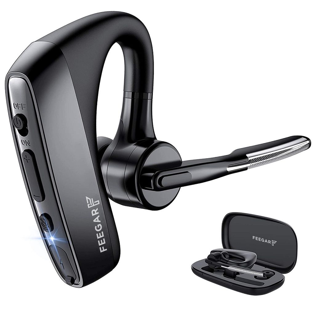 Feegar Bond Pro Bluetooth Headset 5.1 OhrHörer Kopfhörer Kabellos 16h Dual Micro CVC 8.0 Multipoint Type-C Fast Charging
