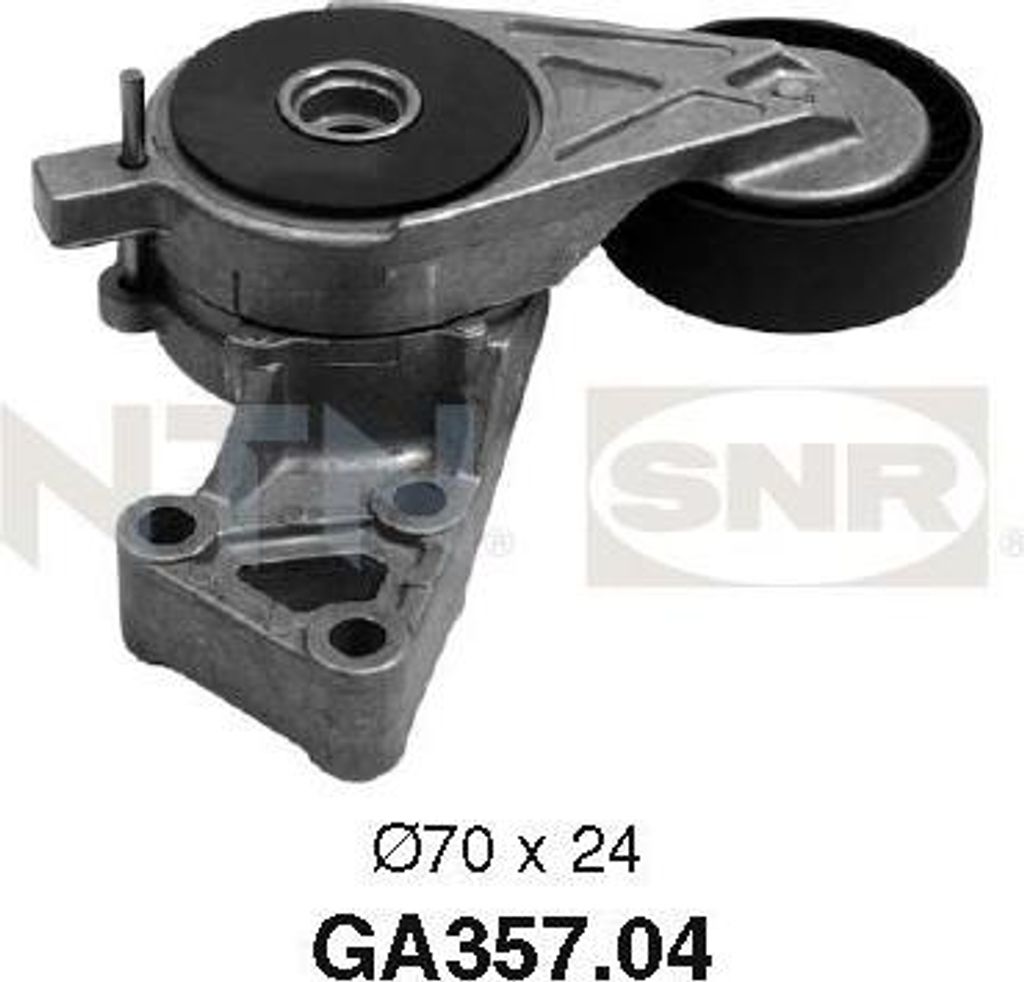 SNR GA357.04 Spannrolle, Keilrippenriemen OE 06A903315E kompatibel mit A3 8L, A3 8P, TT, Alhambra, Altea, Altea XL, Arosa, Cordoba, Ibiza, Leon, To...