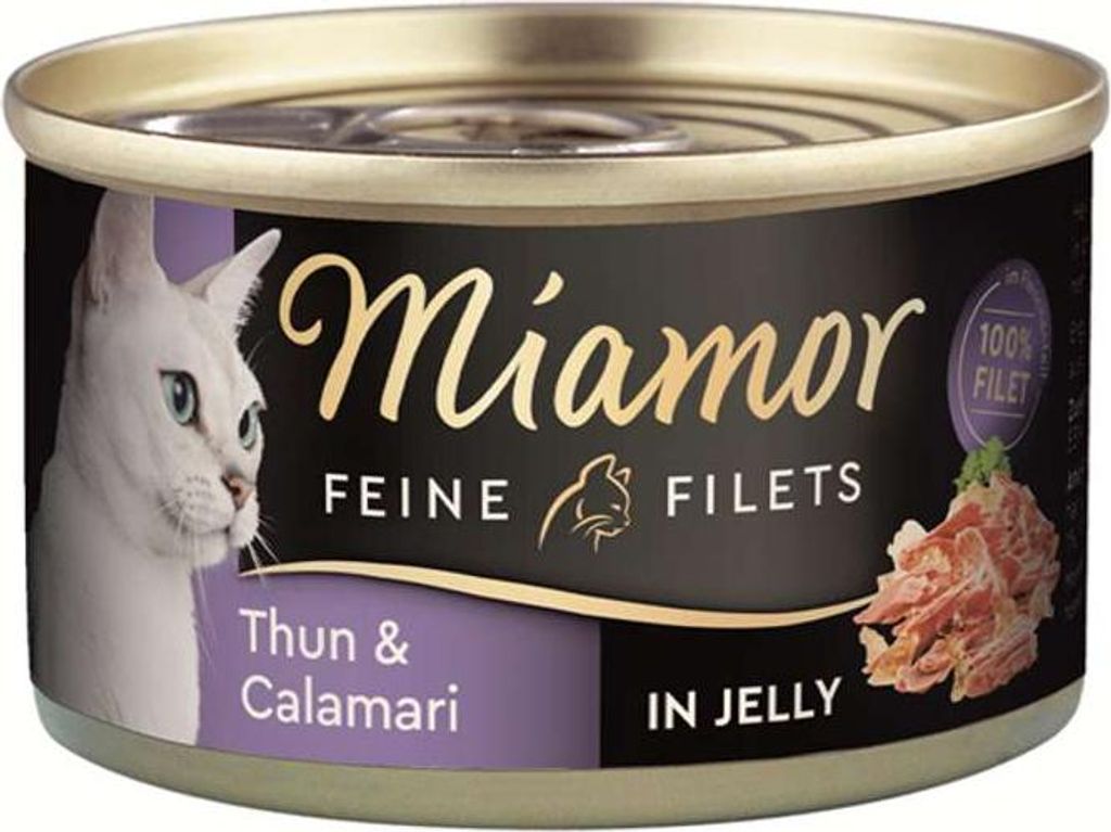 Miamor - Feine Filets Dose 24x100g | Thunfisch & Calamari