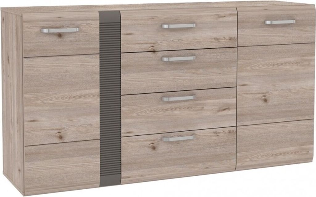 Furniture24 Komode Locarno LCRK231, Sideboard mit 4 Schubkästen und 2 Türen