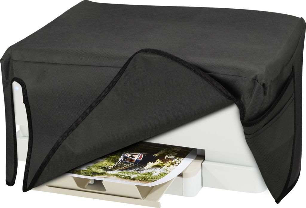 kwmobile Cover kompatibel mit HP Envy Inspire 7220e / Inspire 7255e - Tasche Hülle Drucker - Staubschutzhülle Schutzhaube Schutzhülle - Dunkelgrau