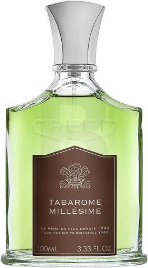 A bottle of Creed Tabarome Millesime Eau de Parfum for men.