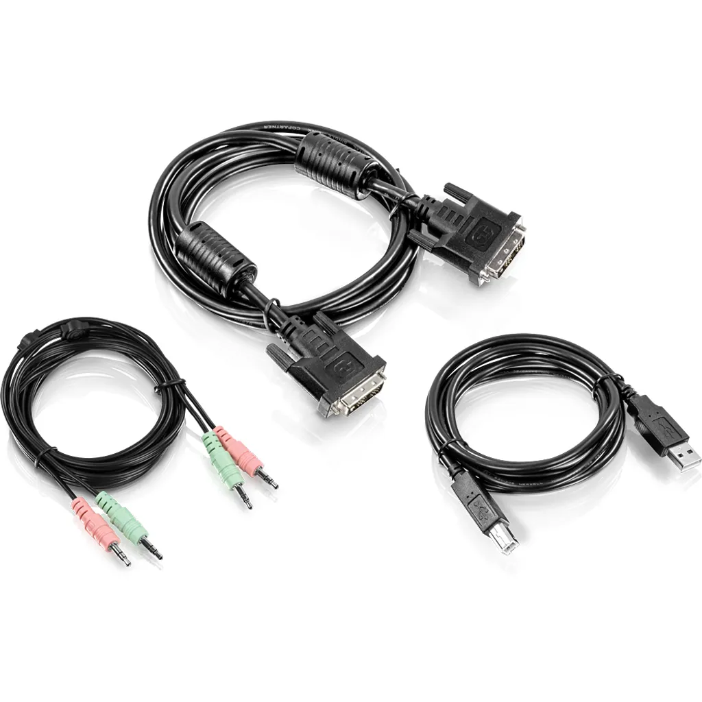 Kabelset DVI-I TRENDnet TK-232DV 1.8m avec USB et Audio Intégrés