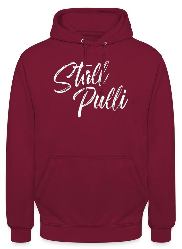 Spreadshirt Stall Pulli | Reiter Humor Uni Hoodie, XL, Bordeaux