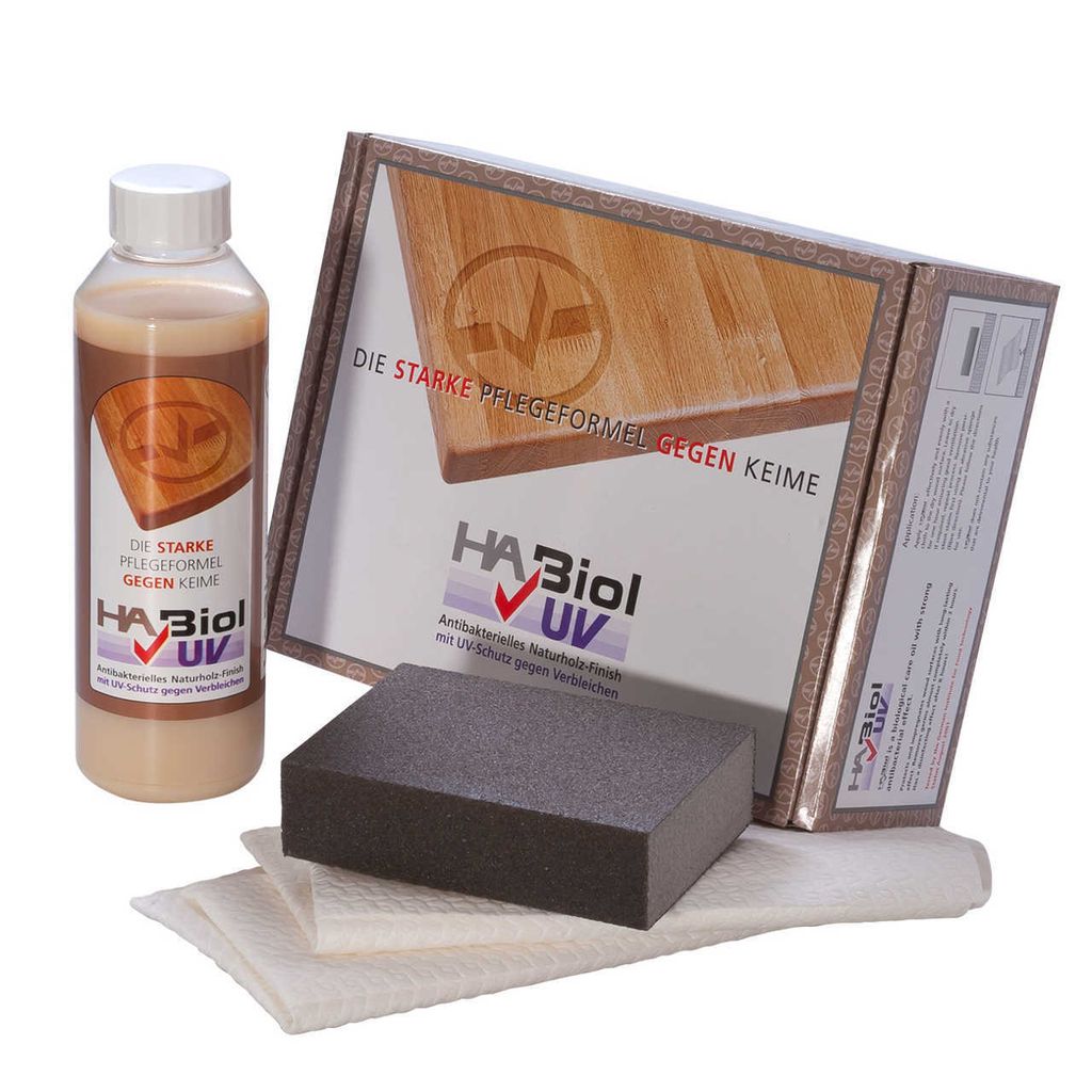 HABiol UV Pflegeset für Naturholz Möbel, Arbeitsplatten Produktbild 