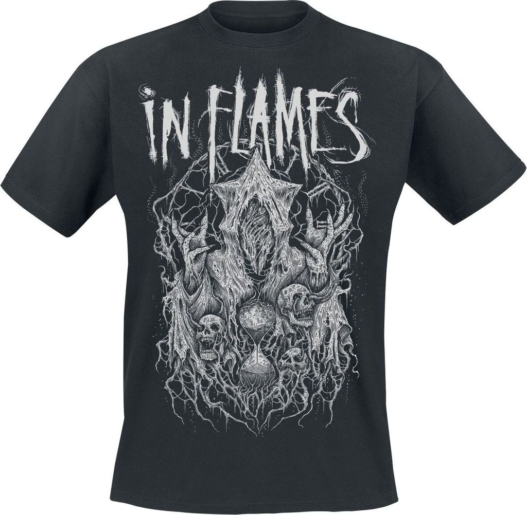 In Flames T-Shirt Herren Buried Time schwarz Band-Merch, Bands 100% Baumwolle 3XL