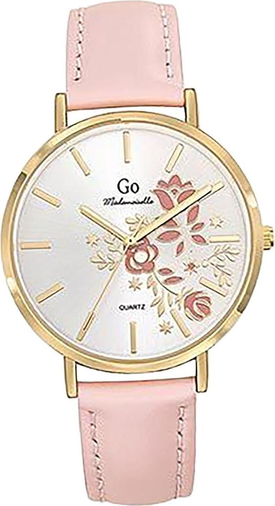 Modische Damen Uhr Girl Only Mademoiselle Quarz Armbanduhr mit Blumenmuster Rosa D2UGO699576