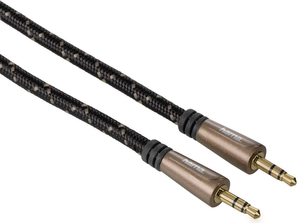AUX Kabel Klinkenkabel 3,5mm Audiokabel HAMA 1,5 Meter