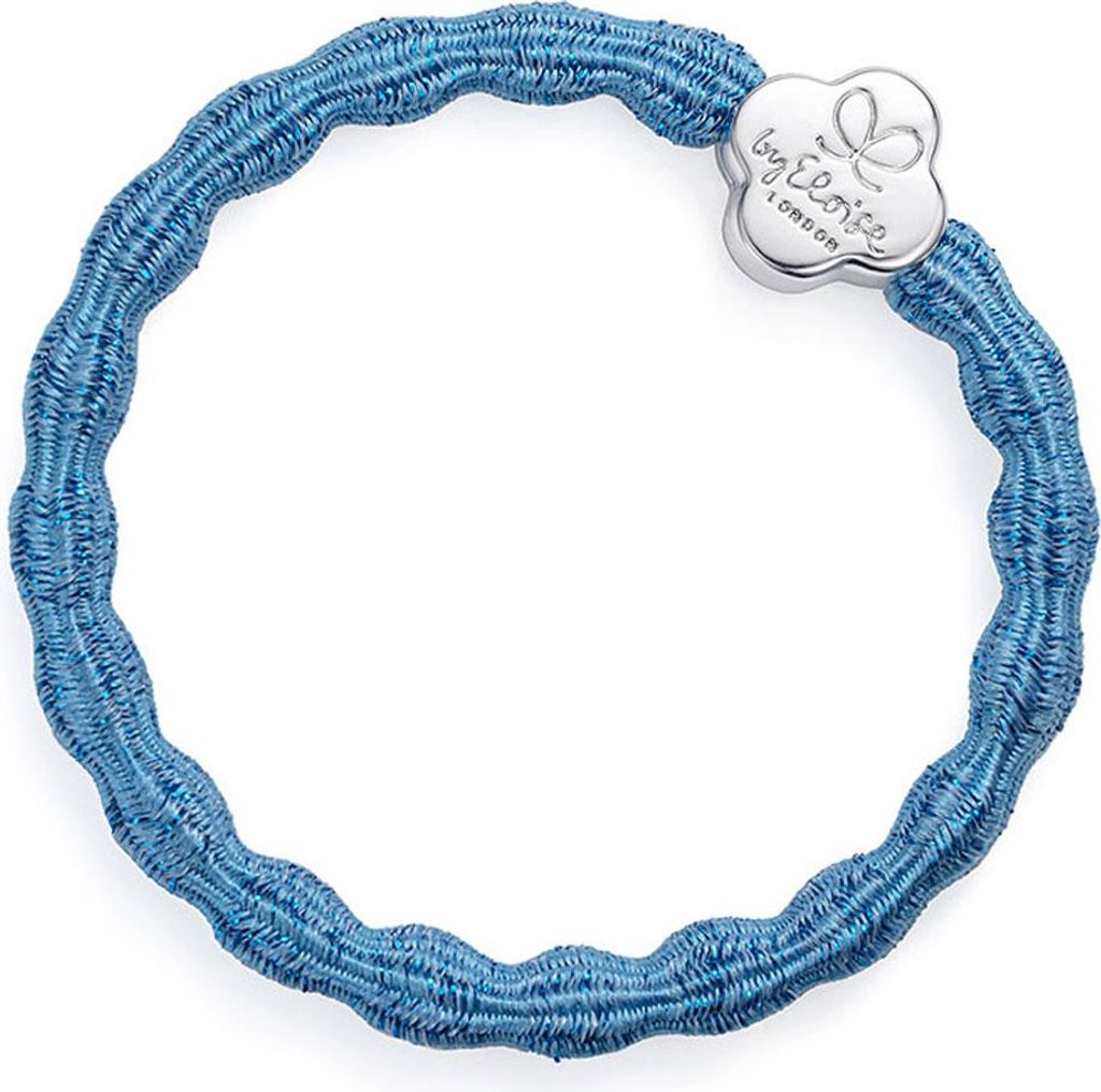 By Eloise London Metallic Silver Quatrefoil Sky Blue Produktbild 