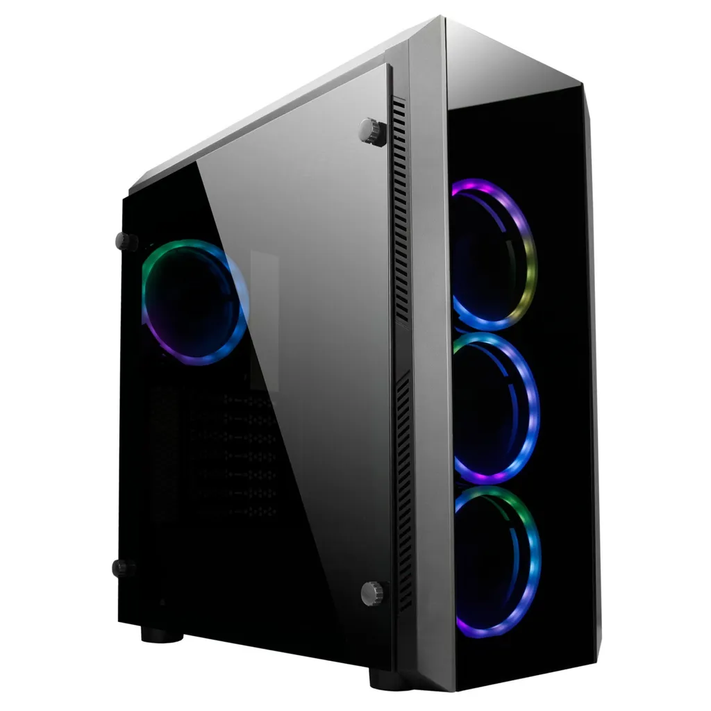 Boîtier PC ATX Chieftec GL-02B-OP Scorpion Moyen Tour en Verre