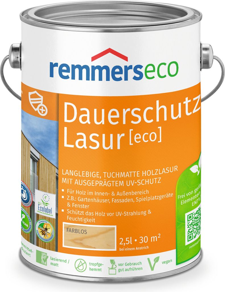 Remmers eco Permanentní ochranná lazura bezbarvá 2,5 l Obrázek produktu 