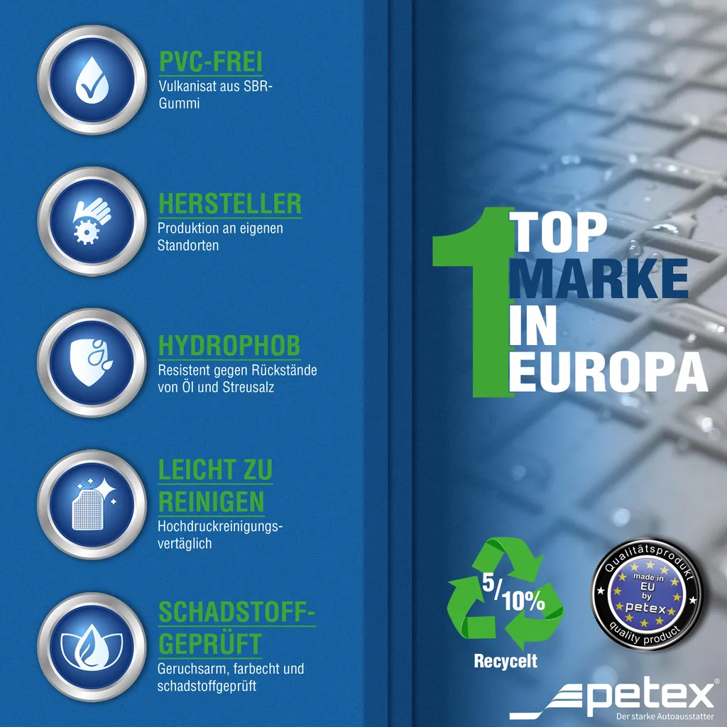 Tappetini in gomma per auto Petex Opel Mokka 2021- - 7