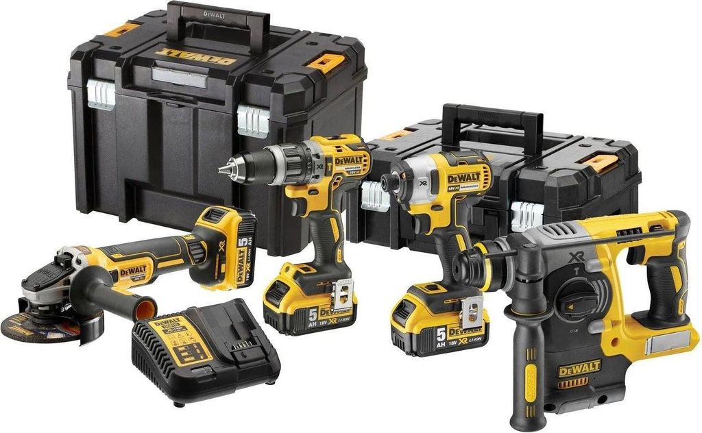 Set di macchine a batteria DEWALT 18 V XR con 3 batterie da Immagine del prodotto 