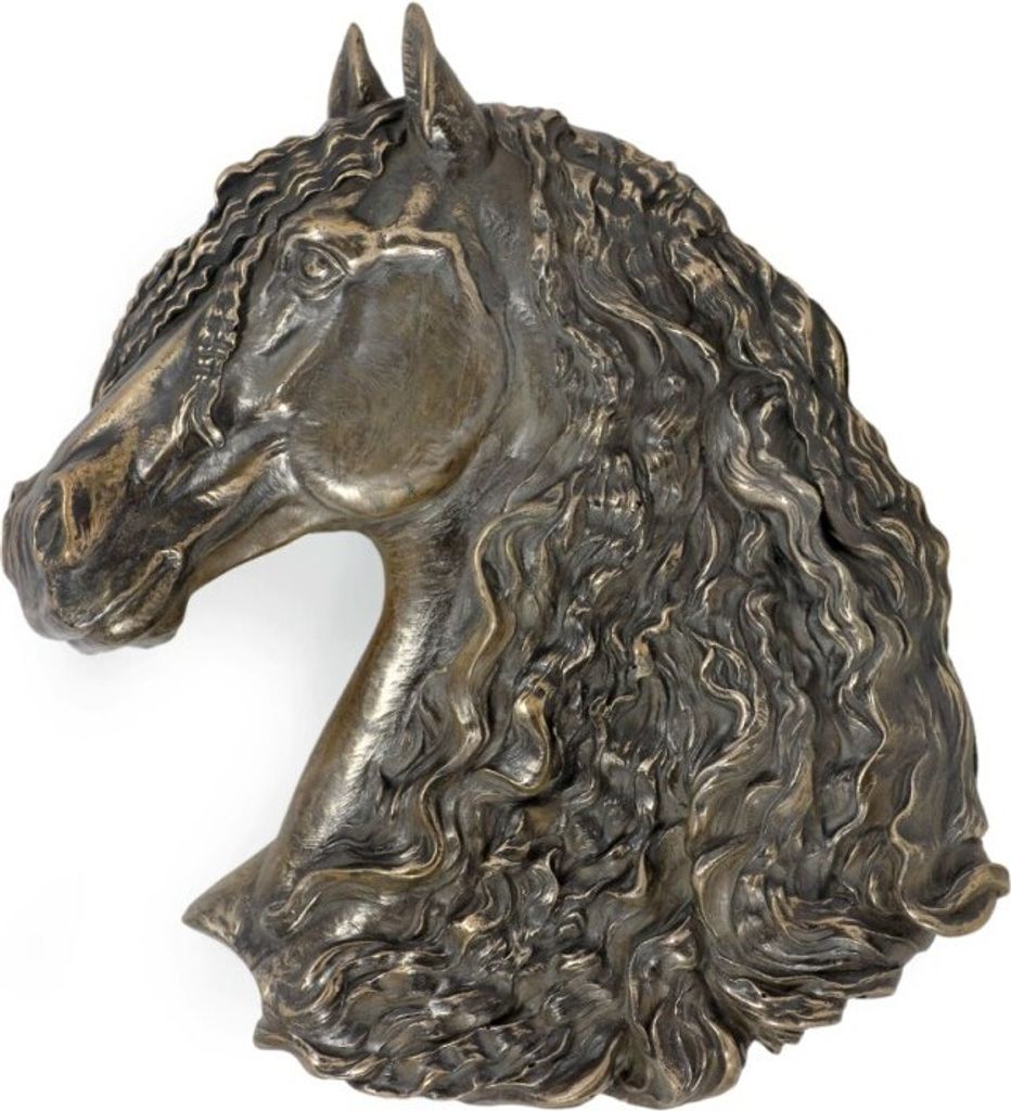 Braunes Pferd - exklusive Pferdestatue an der Wand, Innenraumgestaltung, einzigartige Edition von Figuren der Marke Art-Dog