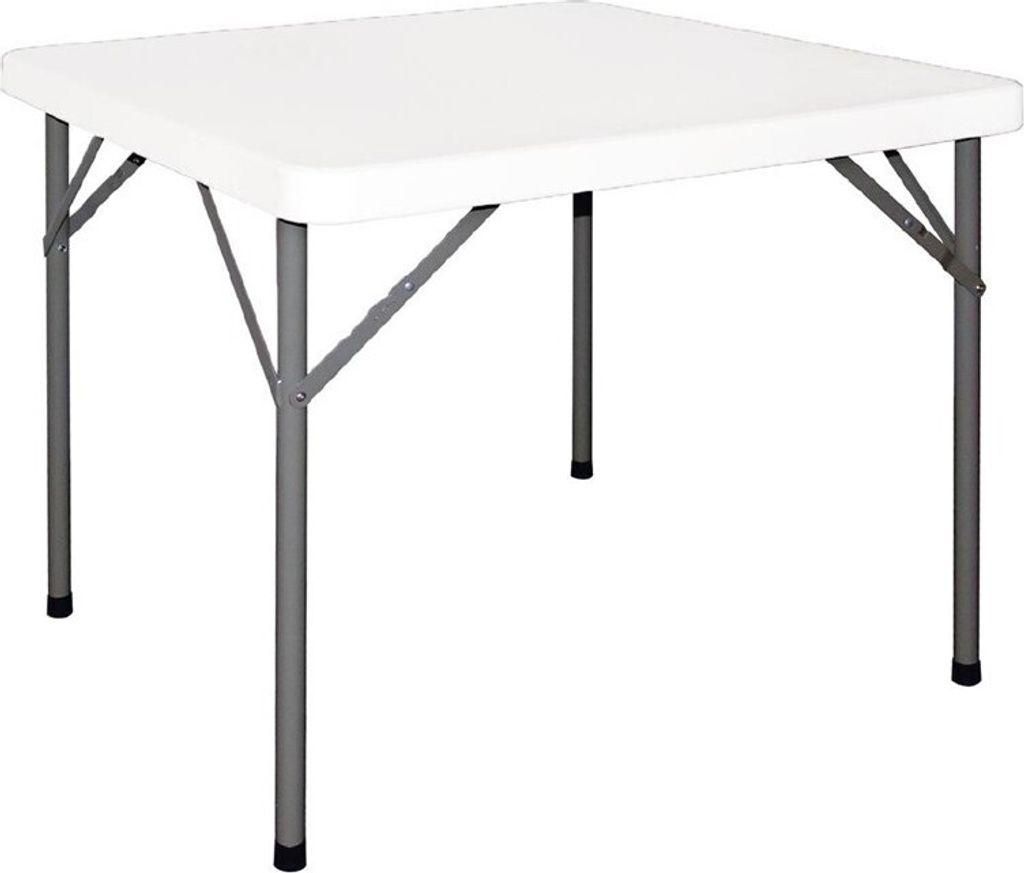Table buffet Bolero, carrée et pliable, blanche, 860 x 860 Image du produit 