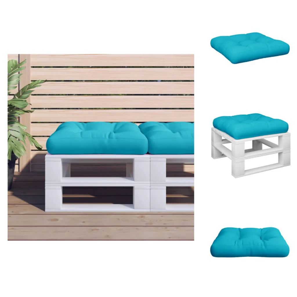 Cuscino per Seduta Pallet vidaXL Turchese 50x50 | Offerta Arredo