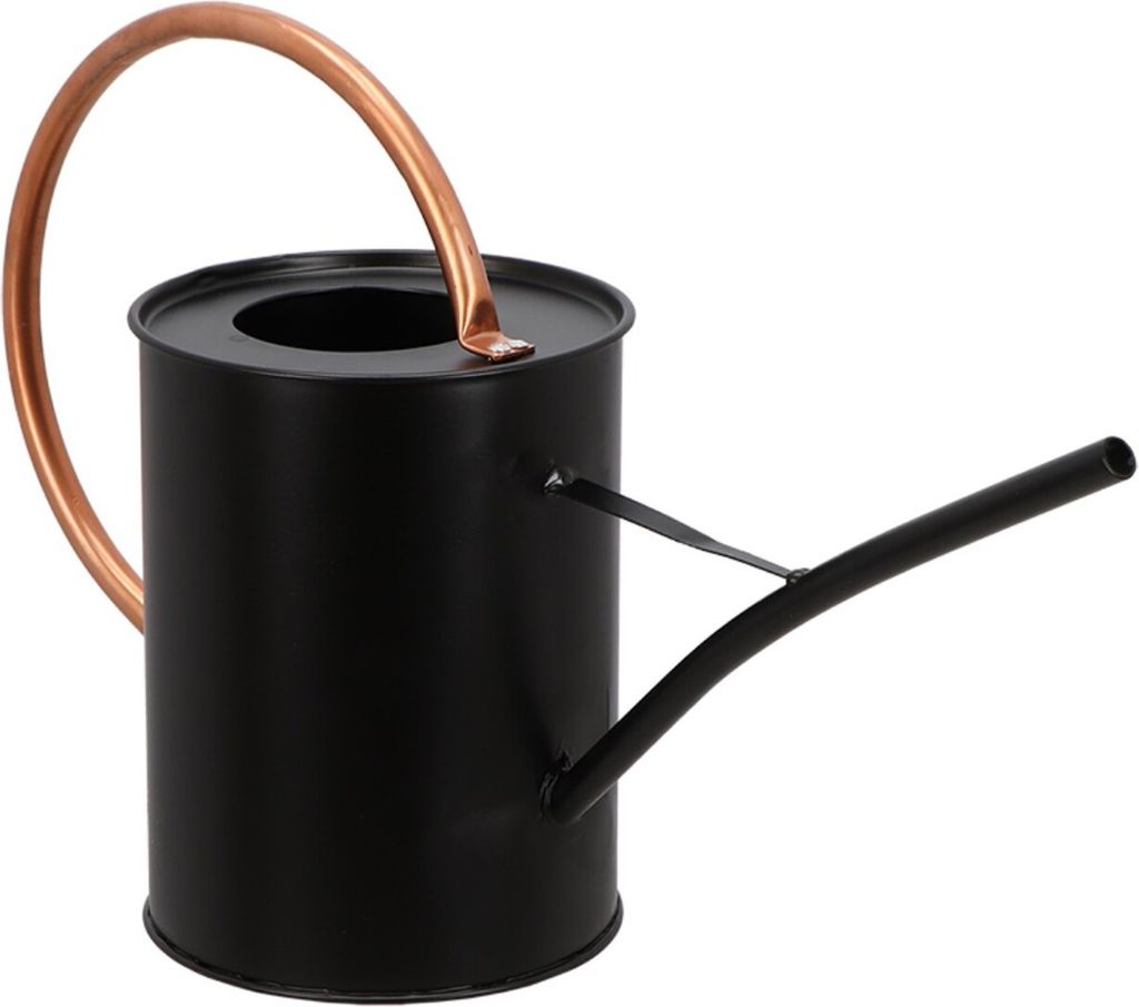 Esschert Design Gießkanne Metall schwarz kupfer 1,64L für