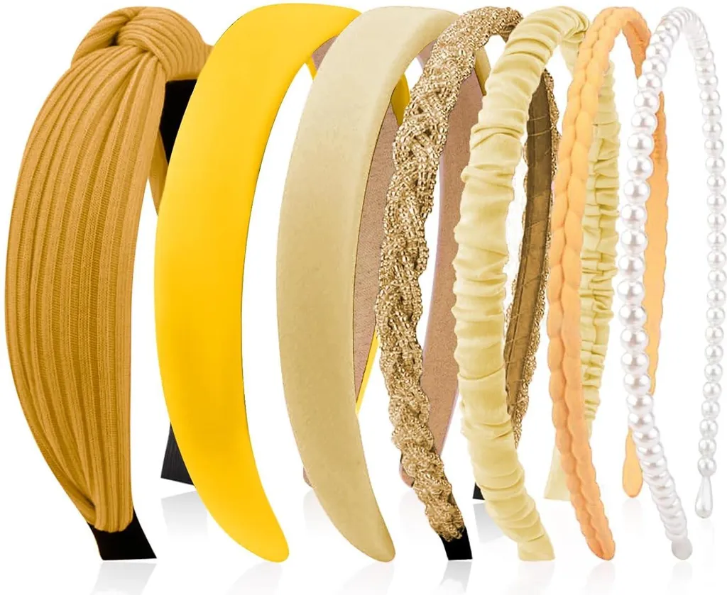 Kotkiddy Set 7 Fasce Capelli Perline Giallo: Prezzo Shock & Stile