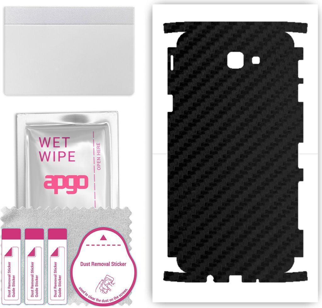 apgo Rückseite + Seiten Schutzfolie, Skin, kompatibel mit Samsung Galaxy J5 Prime, Hinten Displayschutzfolie aus Vinylfolie, kratzfest, einfache M...