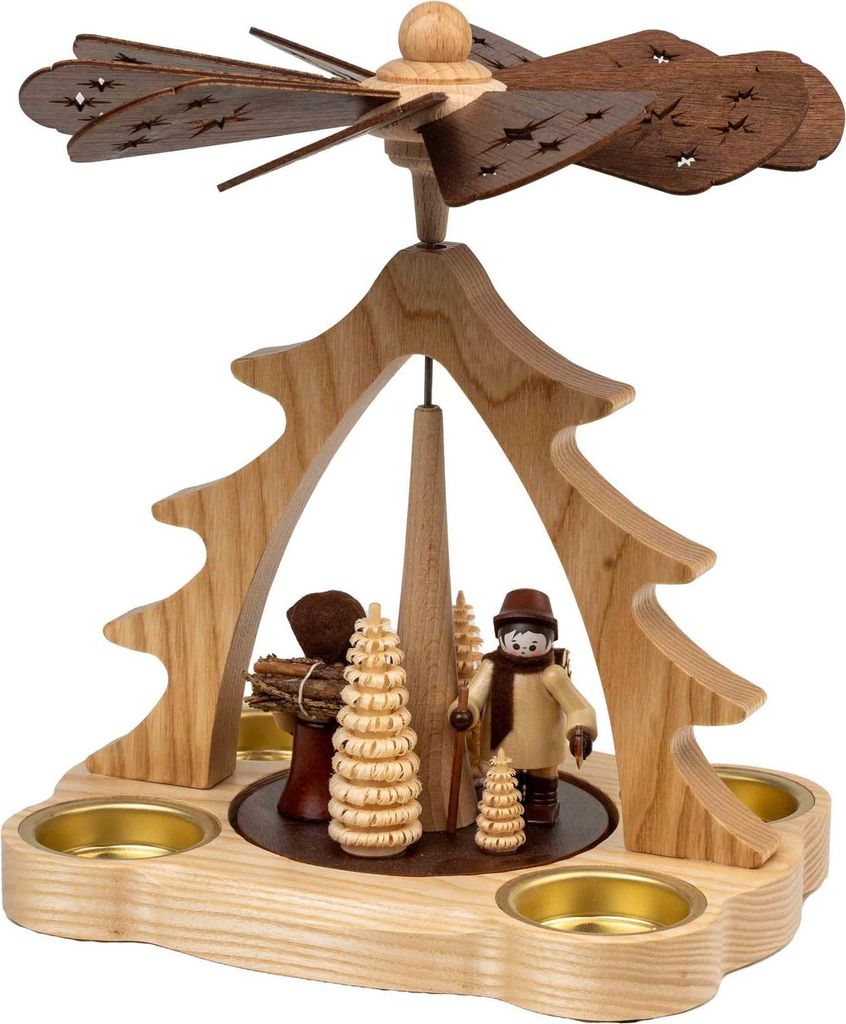 Jan Legler Erzgebirge Pyramide 18x14x22 cm, Modell:Waldleute