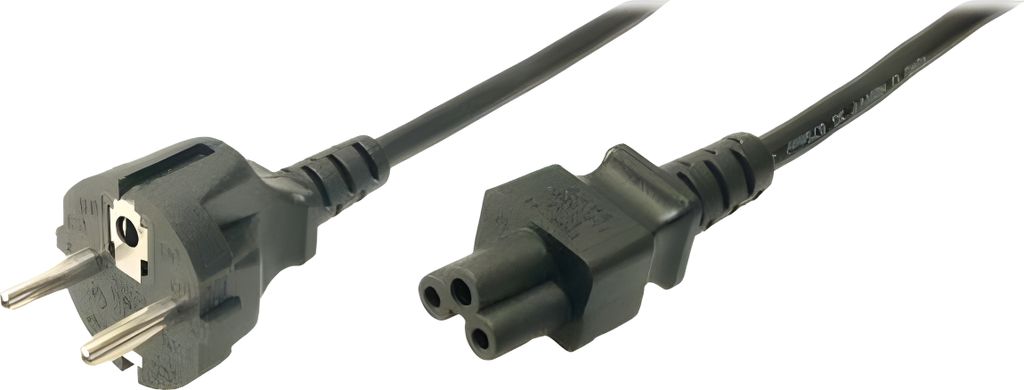 Logilink Power Cord, CEE7/7 - C5, black, 1.80m Immagine del prodotto 