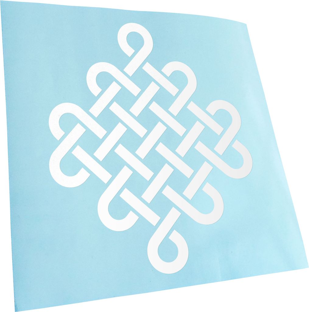 Kiwistar - Autoaufkleber - keltische Knoten - Mattschwarz - 12x10cm - Aufkleber für Auto, Laptop, Fahrrad, LKW, Motorrad Mehrfarbig JDM Decal Racing