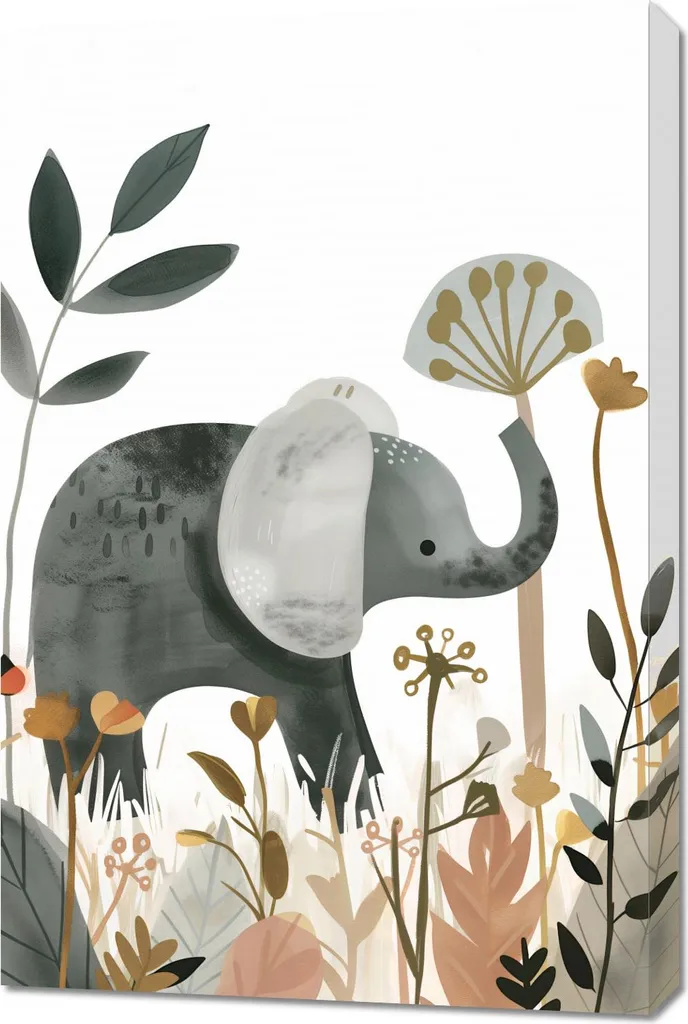 Image Éléphant 60x90 cm : Habillez vos Murs Vides avec une Toile Chic
