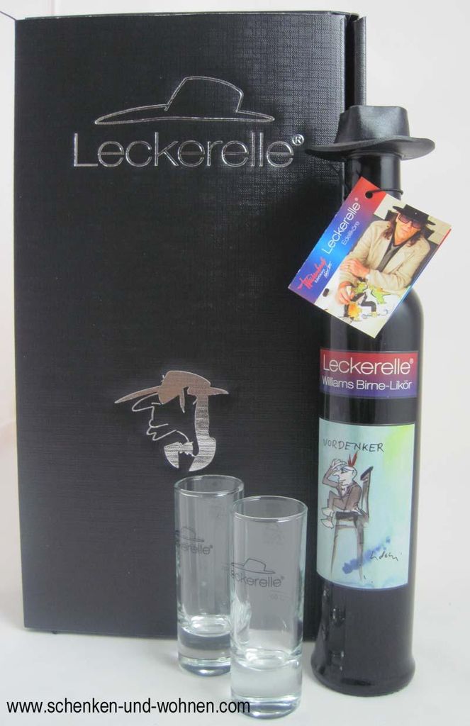 Leckerelle Geschenkkarton "Vordenker" 350ml mit 2 Gläser