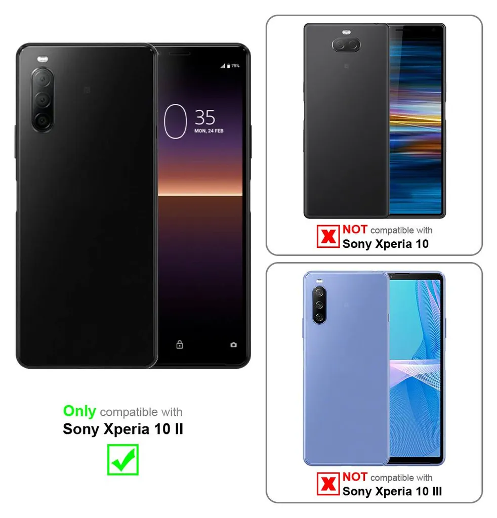 Cadorabo Custodia Libro per Sony Xperia X Compact in Bruno Café - con Vani di Carte, Funzione Stand e Chiusura Magnetica - Portafoglio Cover Case Wallet Book Etui Protezione