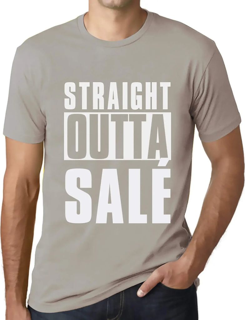 Herren Grafik T-Shirt Straight Outta Salé Öko-Verantwortlich Vintage Jahrgang Kurzarm Lustige Druck Geburtstag Geschenk Mann