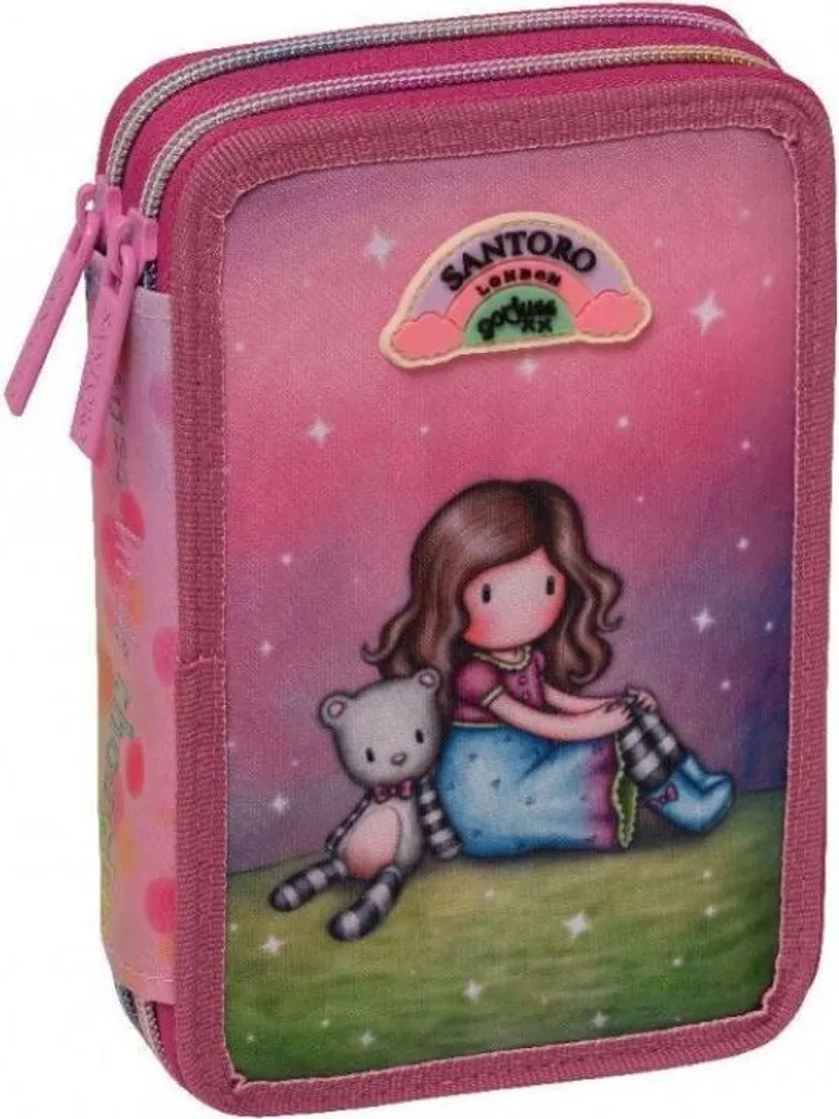 Astuccio Gorjuss Lean On Me Santoro 20x13x5cm - Completo Scuola