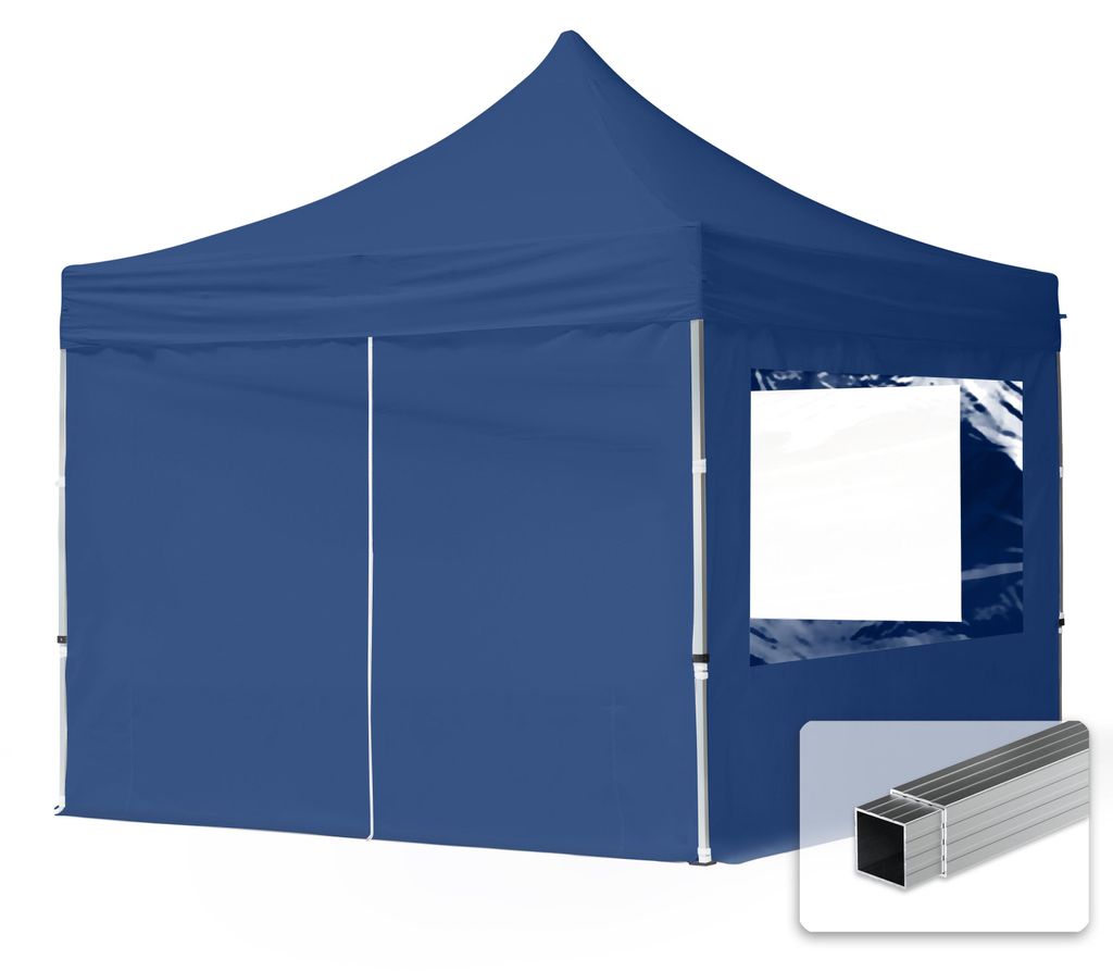 TOOLPORT 3x3m Aluminium Faltpavillon, inkl. 4 Seitenteile, Produktbild 