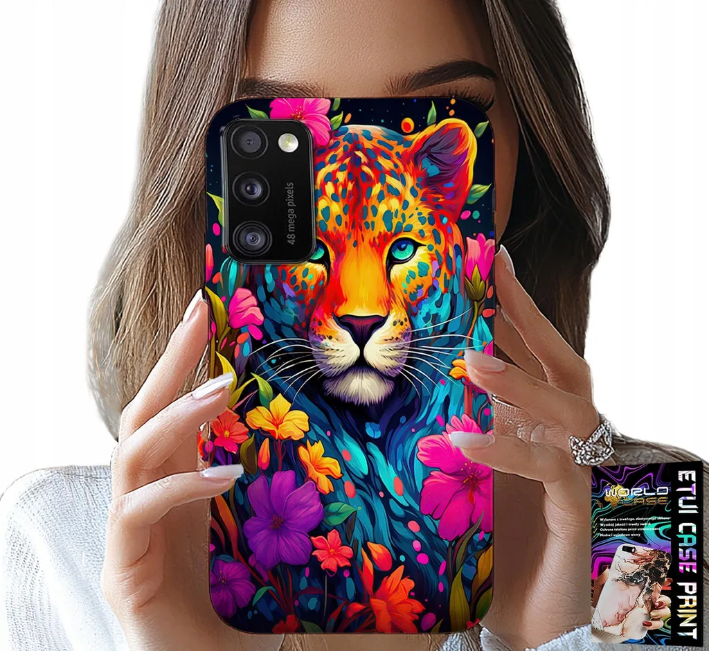 Idea Regalo: Cover Xiaomi Poco M3 Floreale Tiger con Lamina Foil Oro