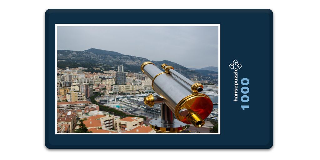 hansepuzzle 14597 - Monaco Puzzle, 1000 Teile, Orte, 60,0 x 46,0cm mit hochwertiger Aufbewahrung, Kartonbox und wiederverschließbarem Beutel