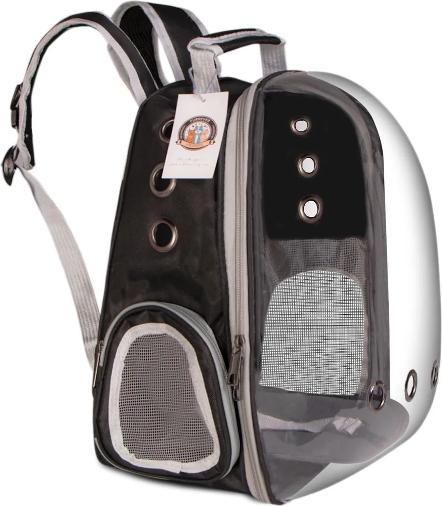 Sac à dos chat anti-stress CatVision Black pour voyager sans agitation