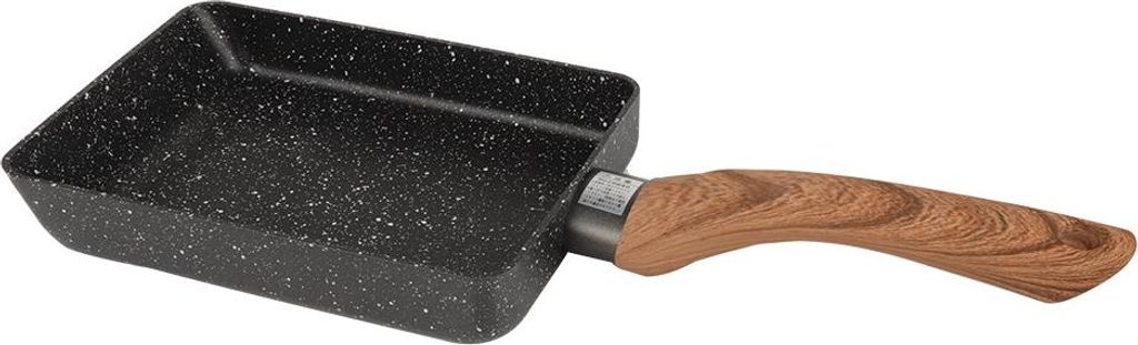 Tamagoyaki-Antihaftpfanne – quadratische Pfanne – Eierrollenpfanne – kleine Bratpfanne für die Küche, leicht zu reinigen (schwarz)